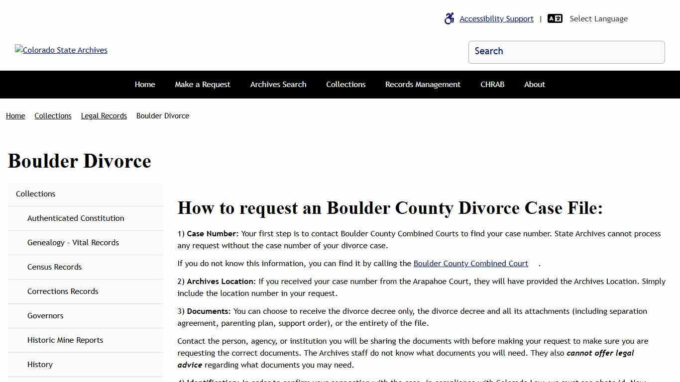 Boulder Divorce | Colorado State Archives